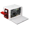 Impresora Evolis Zenius vista lateral {PNG}