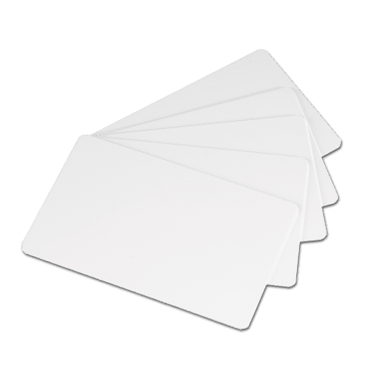 Neu Blanc 85 x 54 x 0,76 mm Orange 5 cartes en plastique Cartes PVC Choisissez 20 couleurs différentes 