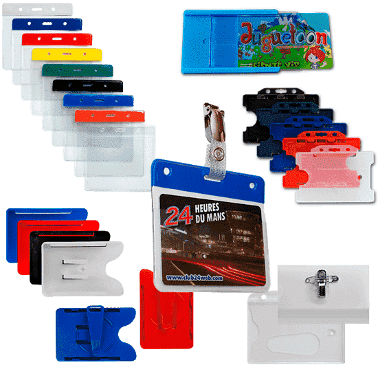 Porte badge rigide polycarbonate, Accessoire Carte plastique