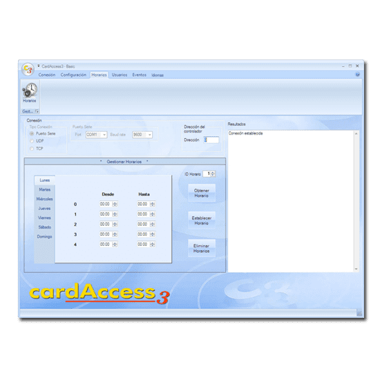 Logiciel de contrôle horaire CardAccess3