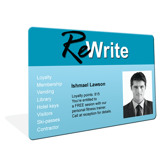 Carte rewrite préimprimée