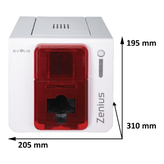 Dimensions de Evolis Zenius