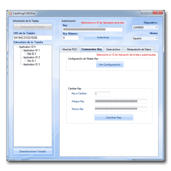 Programmation de badges DESFire avec CardProg3