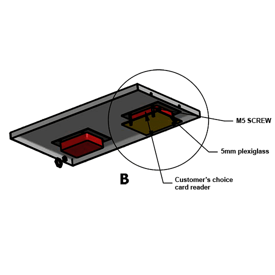 Support universel RFID pour tourniquet